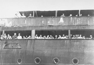 The St. Louis boatload of Jews fleeing the Nazi denied U.S. entry
